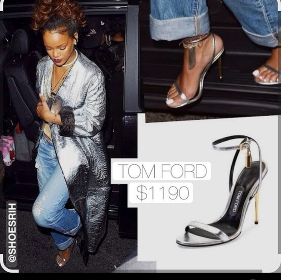 Tom Ford Neutral Padlock Heels Size 38 - Picture 11 of 11